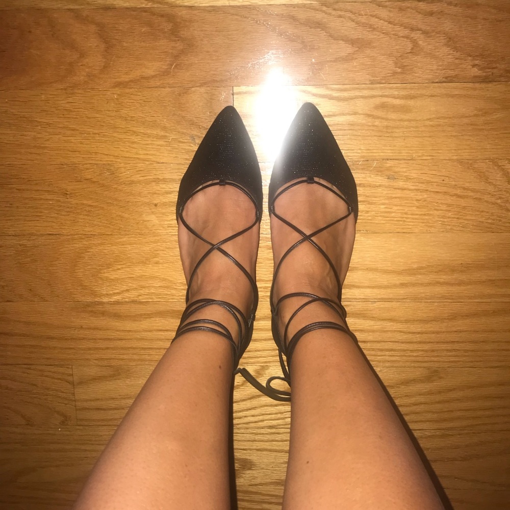 Stuart Weitzman Gilligan Lace-Up d'Orsay Flats